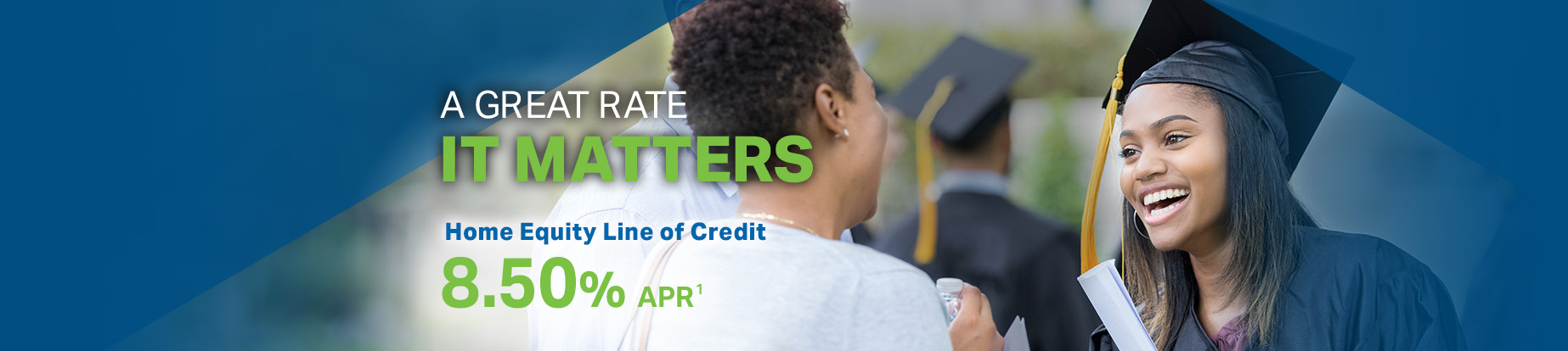 A Great Rate - It Matters. Home Equity Line of Credit 8.50 APR 1